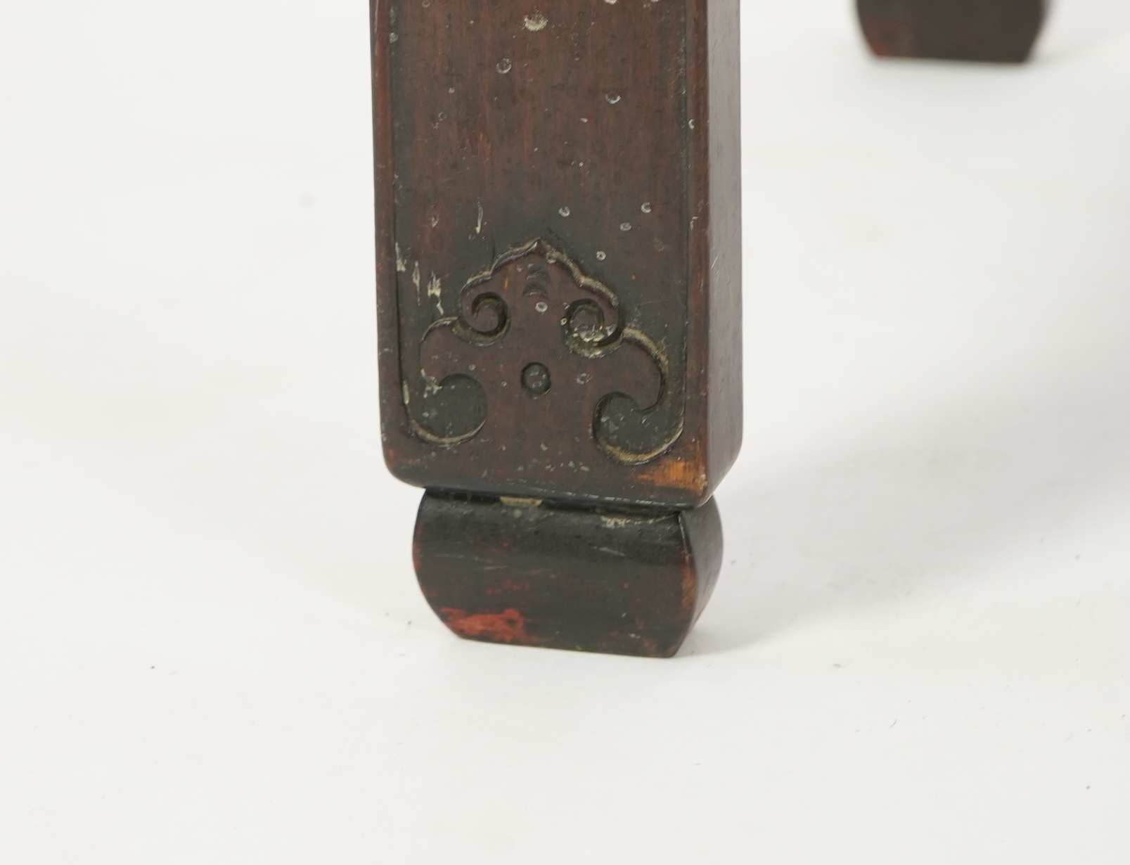 A small Chinese hongmu altar table, late 19th/early 20th century
